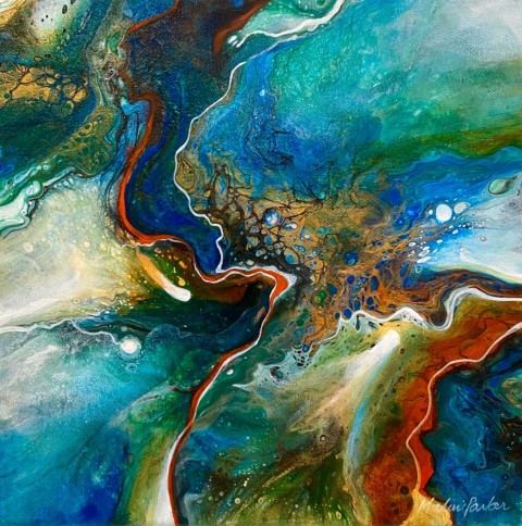 Celestial Journey - a painting by Malini Parker